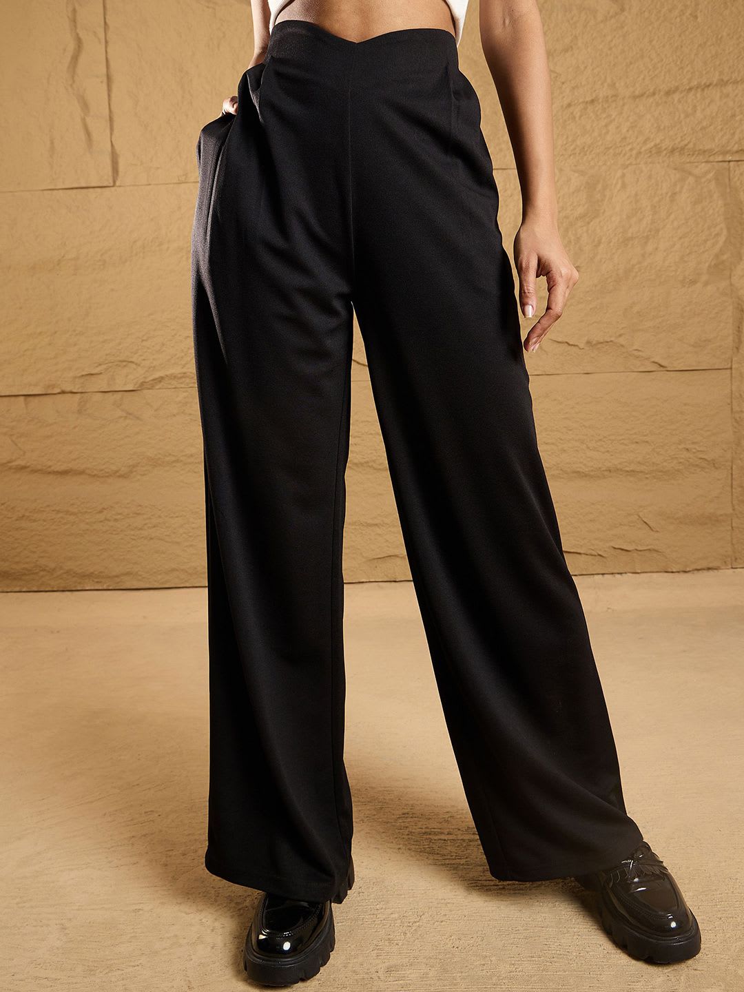 SASSAFRAS Women Comfort High-Rise Trousers - default view