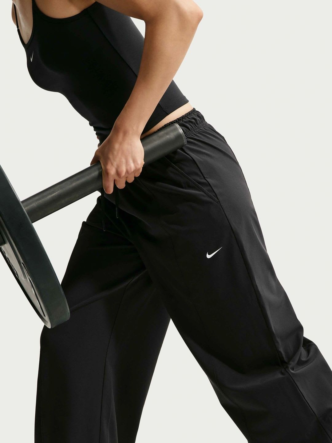 Nike One Women's Dri-FIT Woven Wide-Leg Trousers - left view