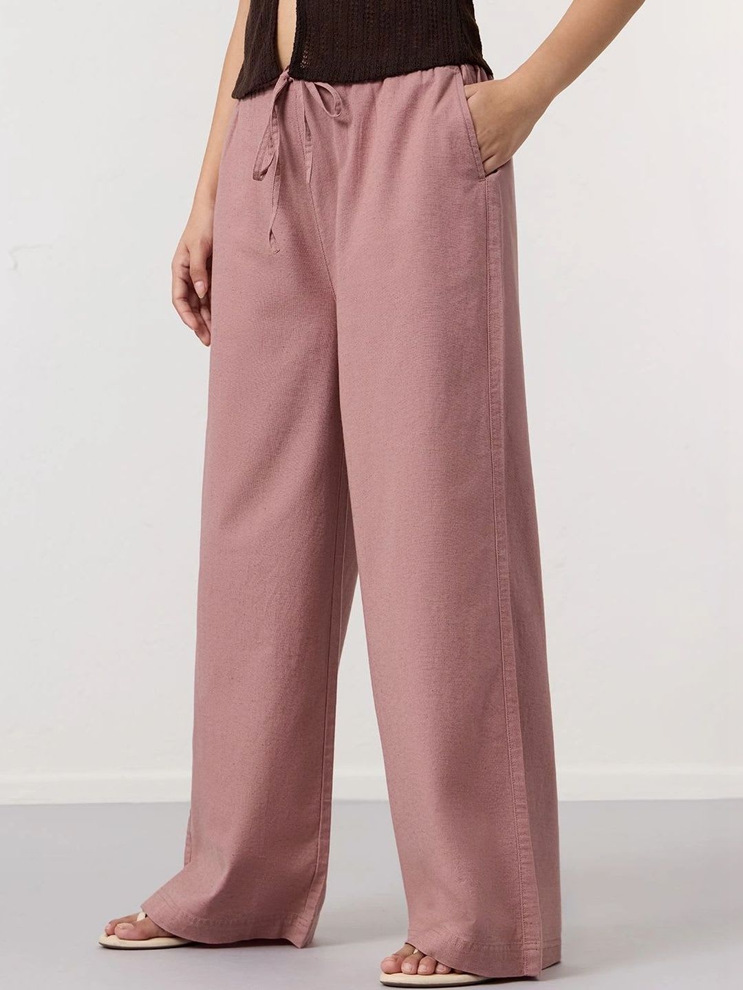 The Souled Store Women Straight Fit Trousers - default view