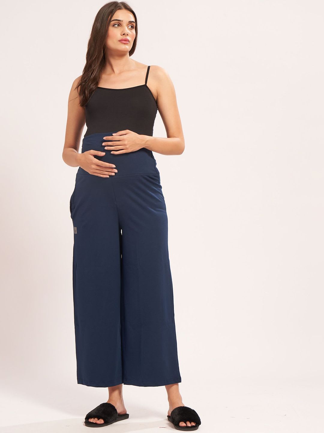 AV2 Women Comfort Low-Rise Maternity Trousers - left view