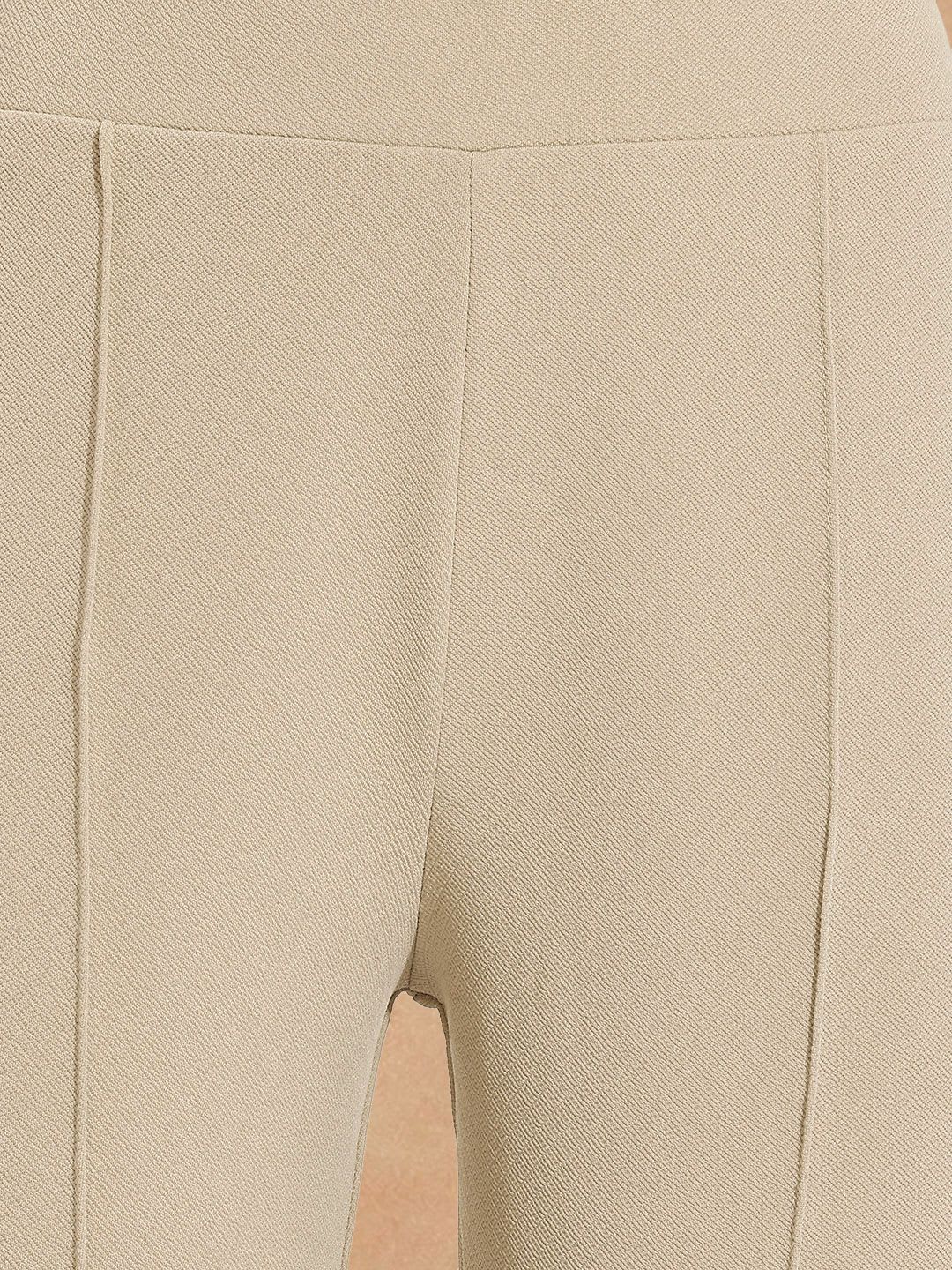 All About You Formals Women High Rise Straight Fit Formal Trousers - top view