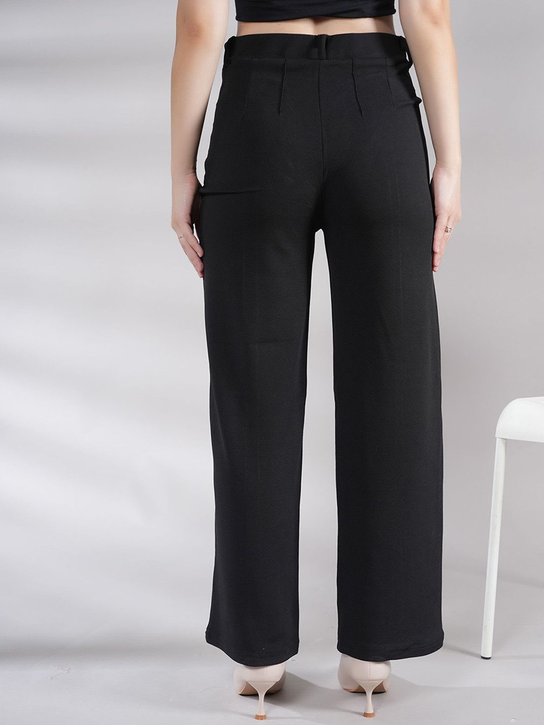 BAESD Women Straight Fit High-Rise Formal Trouser - right view