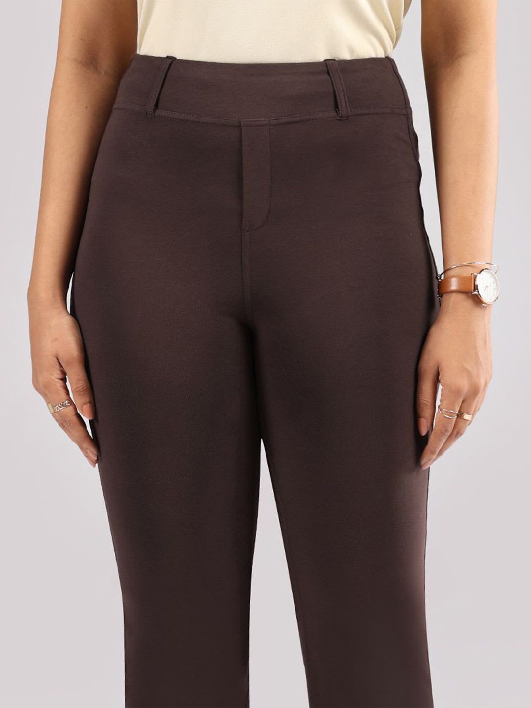 Blissclub AM:PM Cotton Flare Pants - Lite -Regular - back view