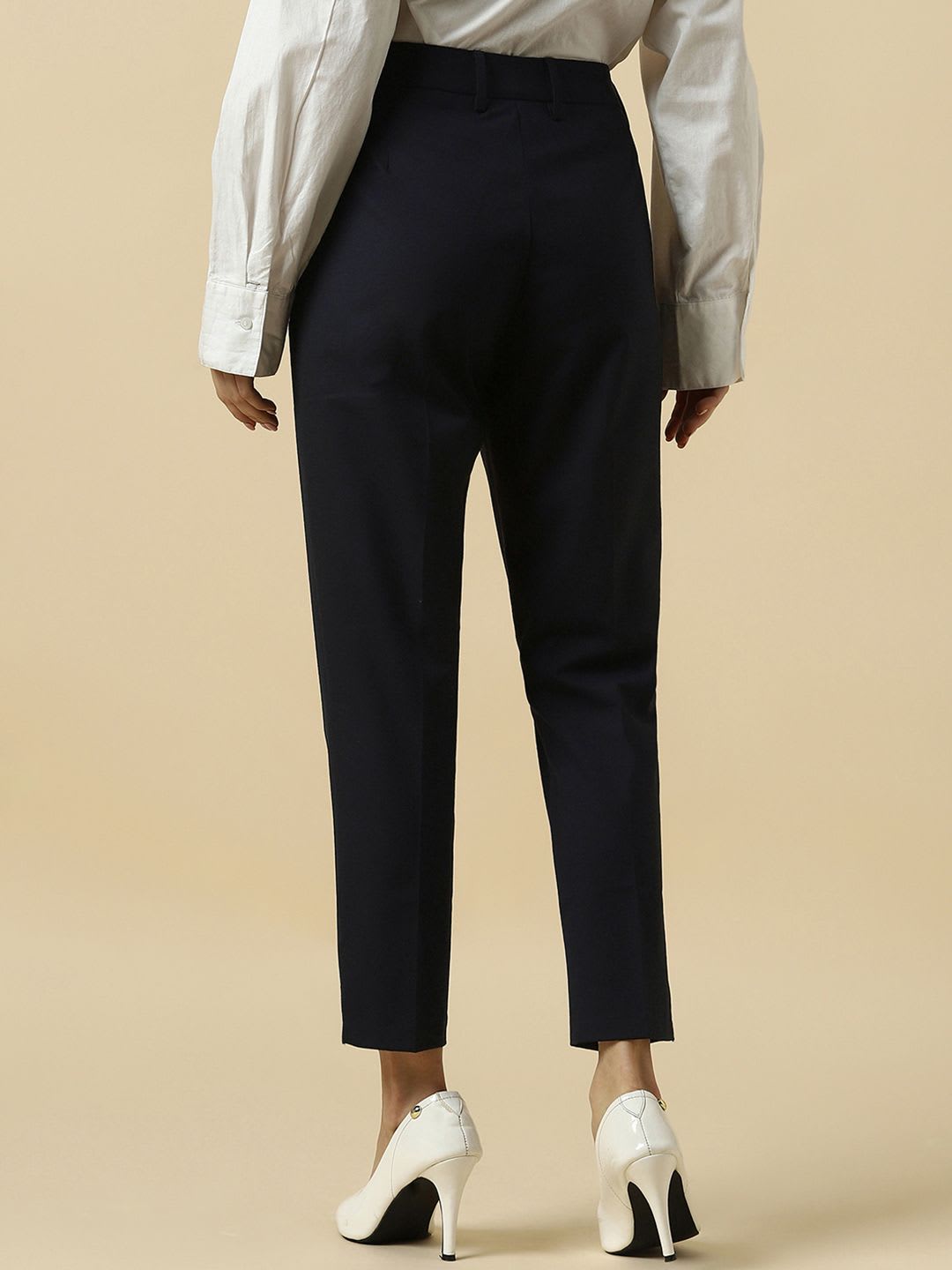 Allen Solly Woman Formal Trousers - back view