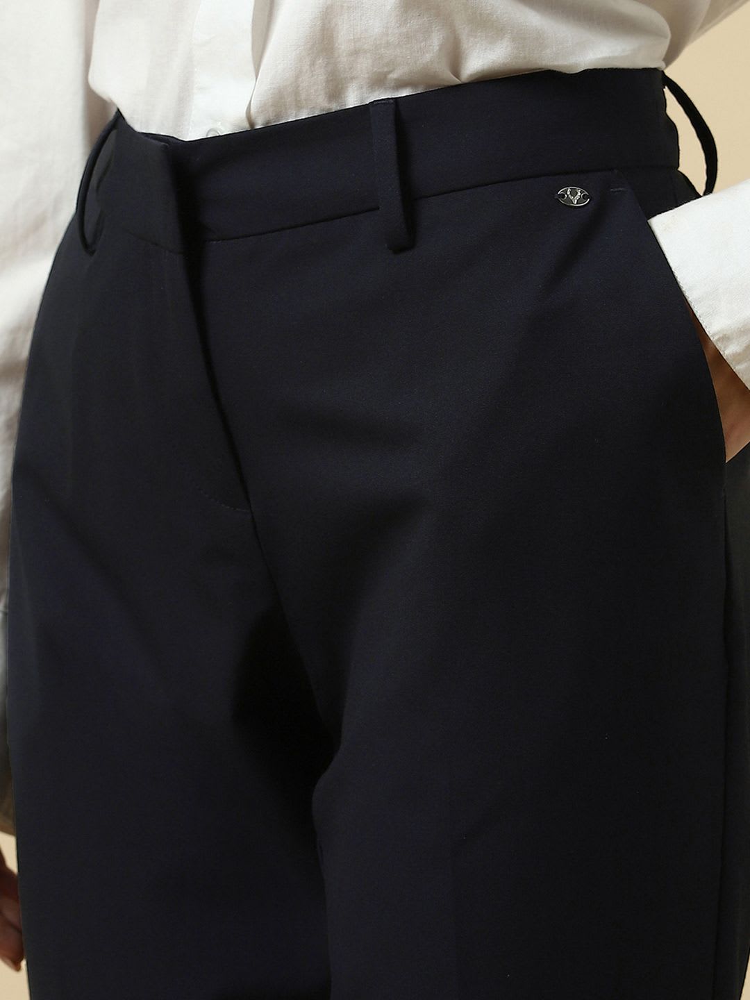 Allen Solly Woman Formal Trousers - left view