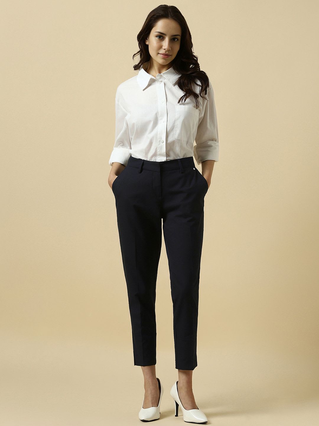 Allen Solly Woman Formal Trousers - right view