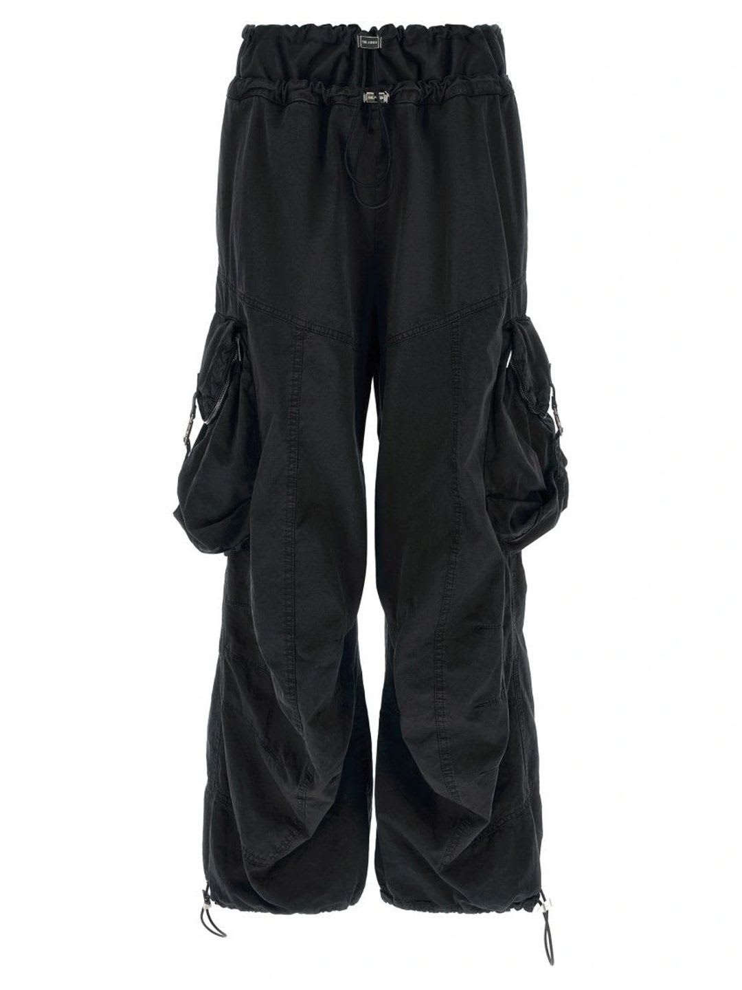 The Attico Black Oversized Cargos Pants - default view