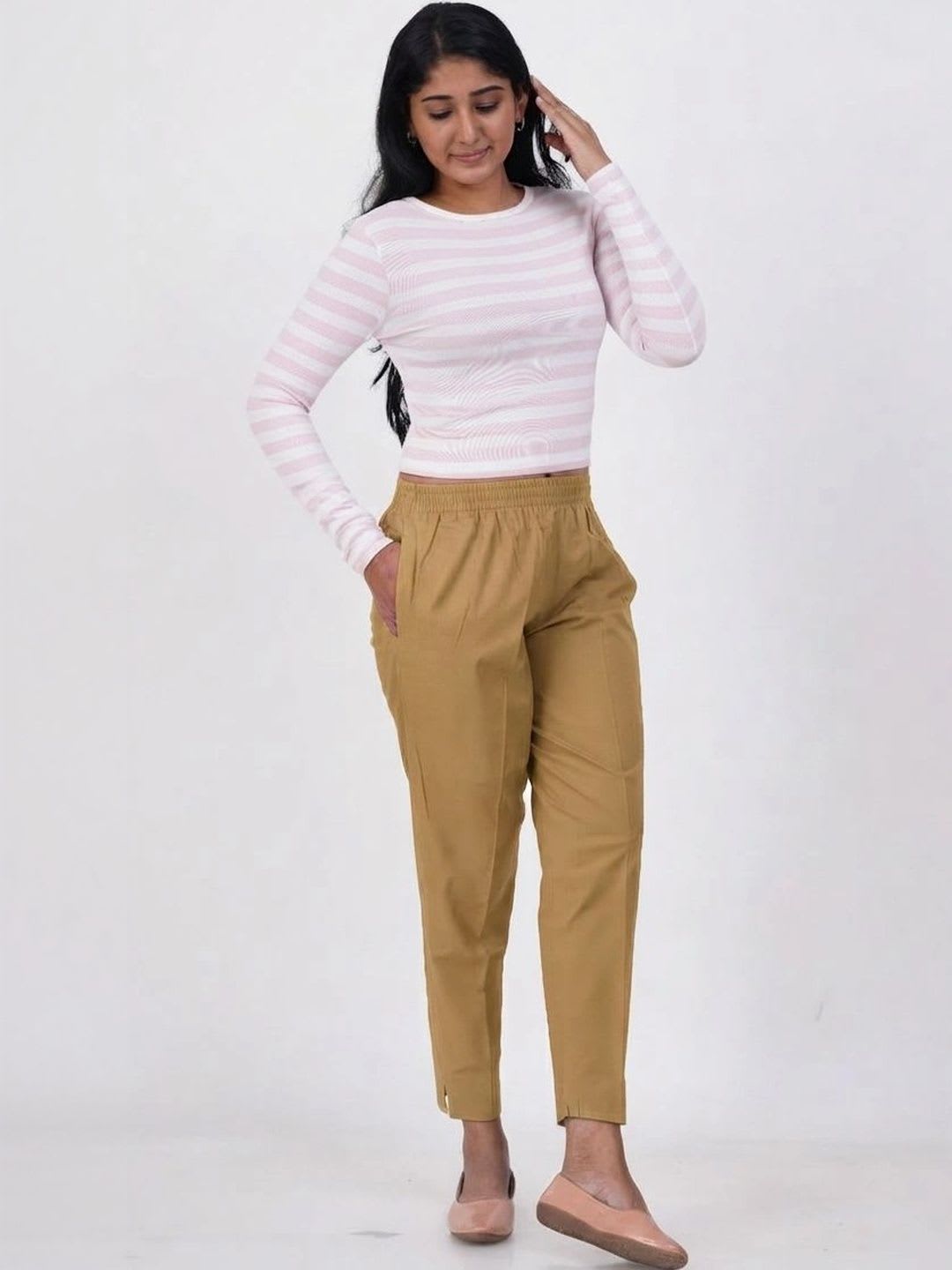 Bhappy Co. Women Relaxed Trousers - back view