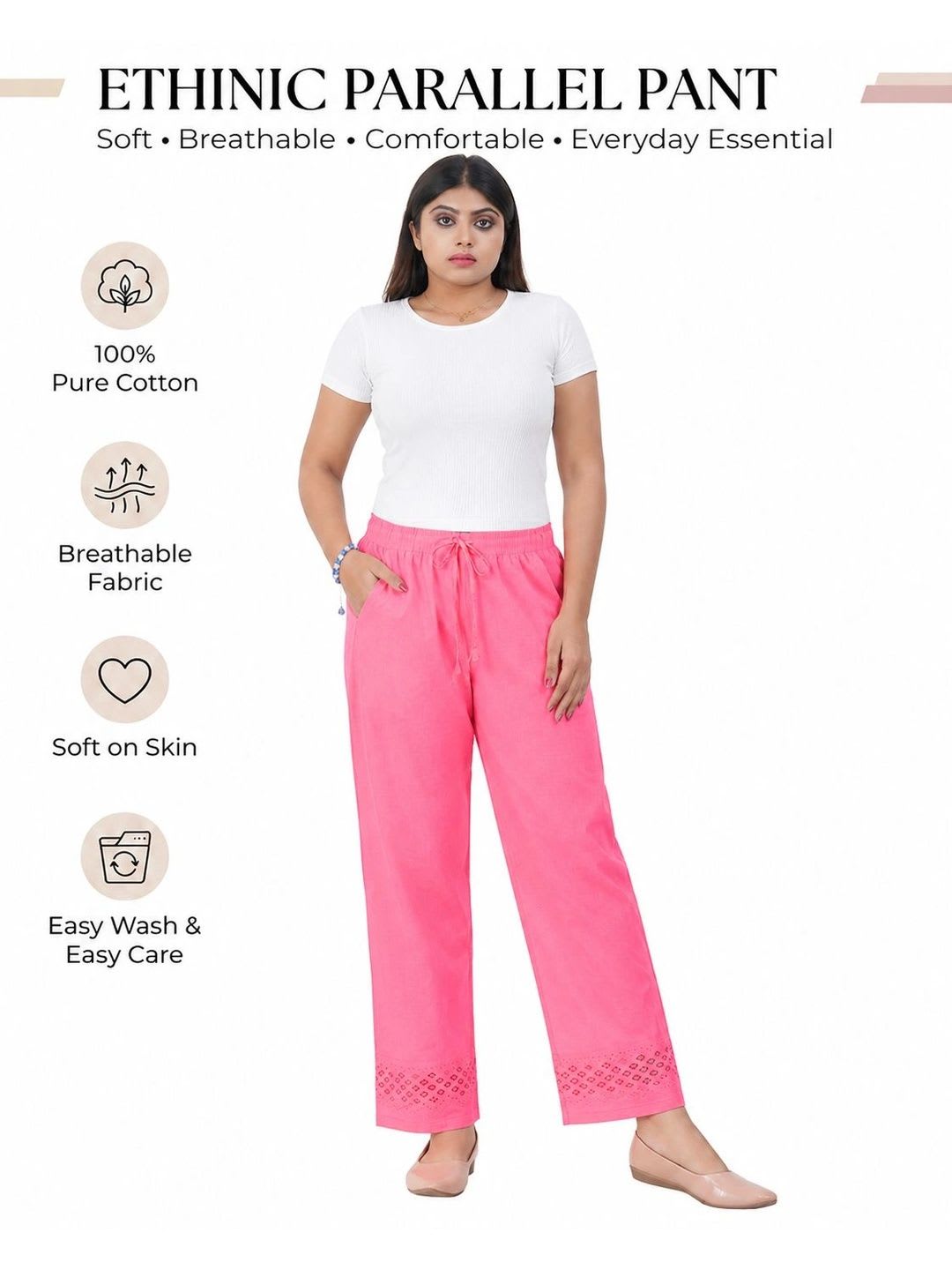 Bhappy Co. Women Relaxed Trousers - left view