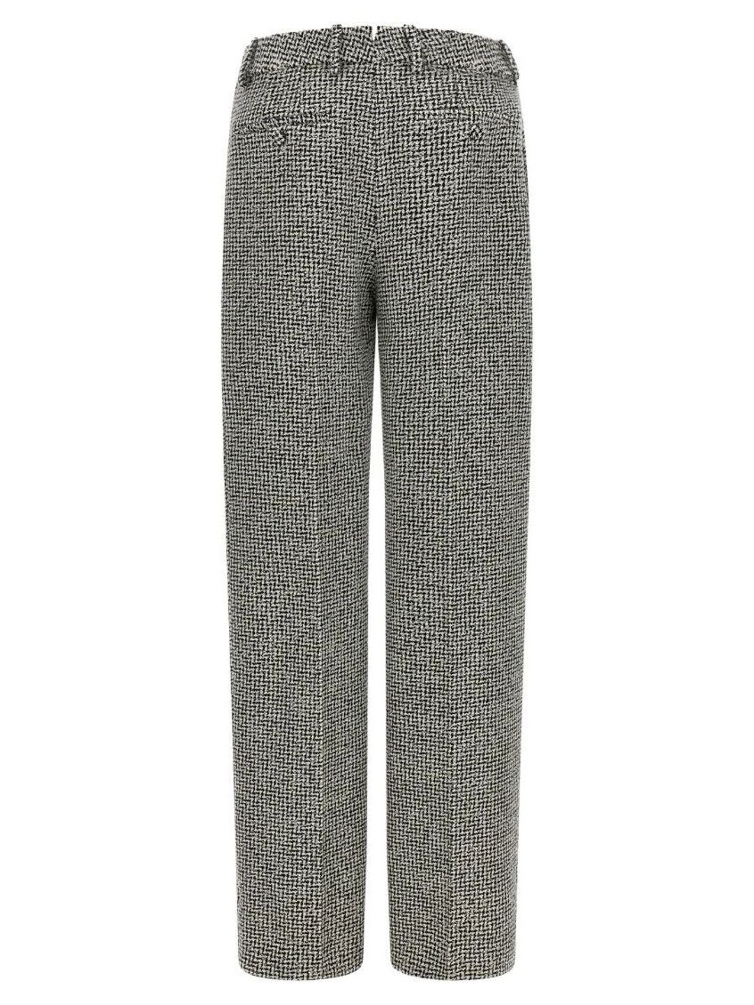 Tom Ford Grey Straight Flat Front Pants - default view