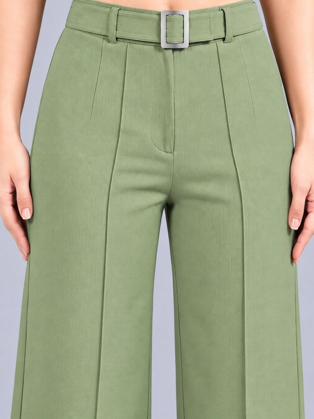 BAESD Women Easy Wash Pleated Trousers - right view