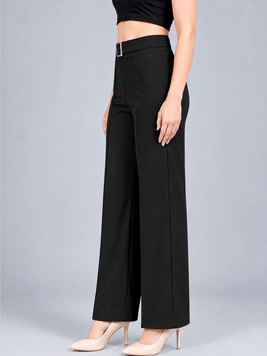 BAESD Women Pleated Trousers - back view
