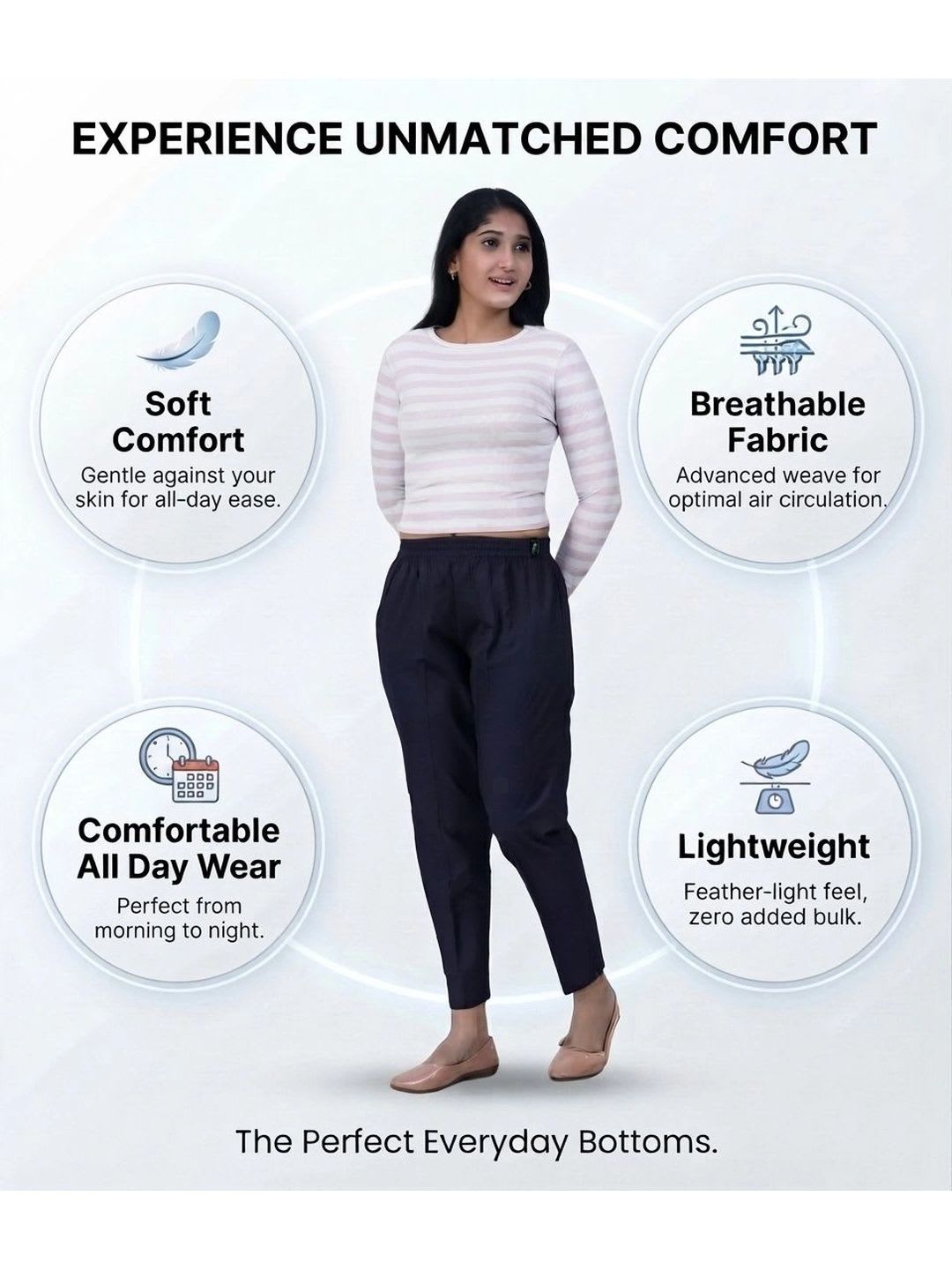 Bhappy Co. Women Relaxed Trousers - left view