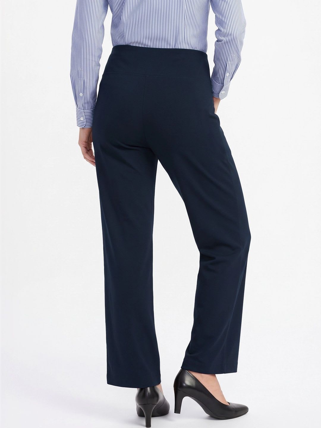 Chemistry Women Relaxed Straight Leg Straight Fit High-Rise Easy Wash Trousers - left view