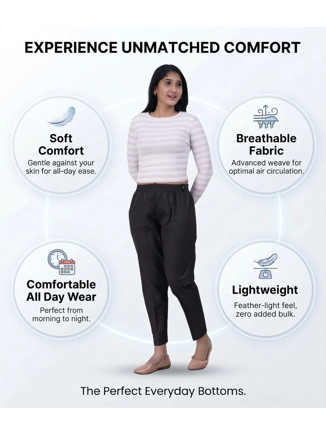 Bhappy Co. Women Relaxed Trousers - left view