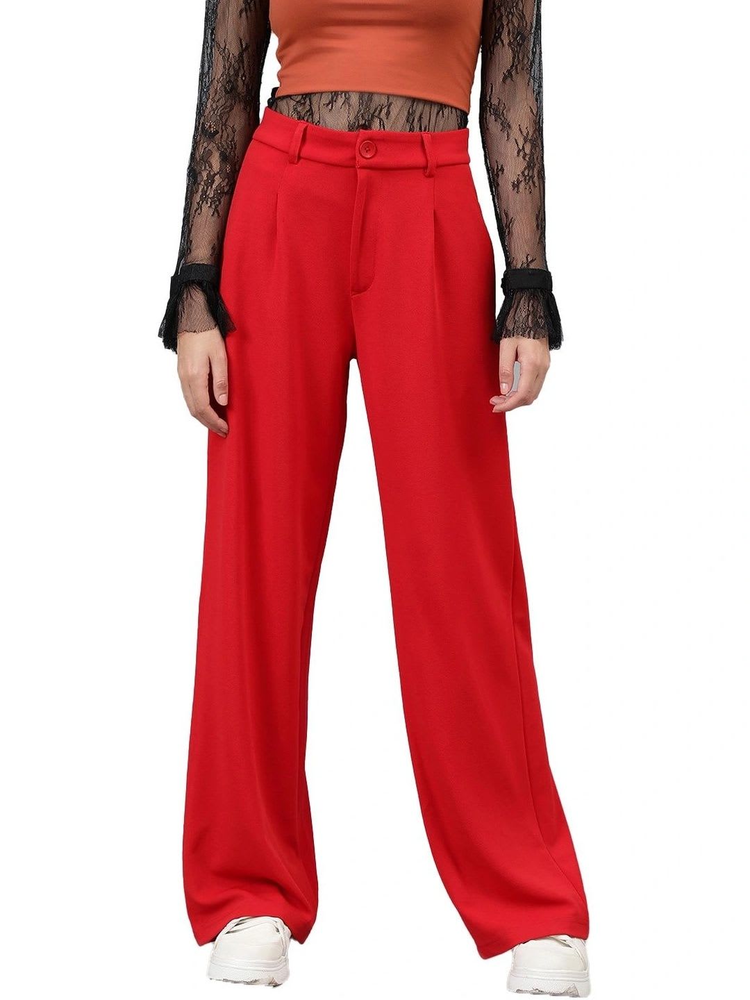 Kotty Women Straight Fit High-Rise Trousers - right view