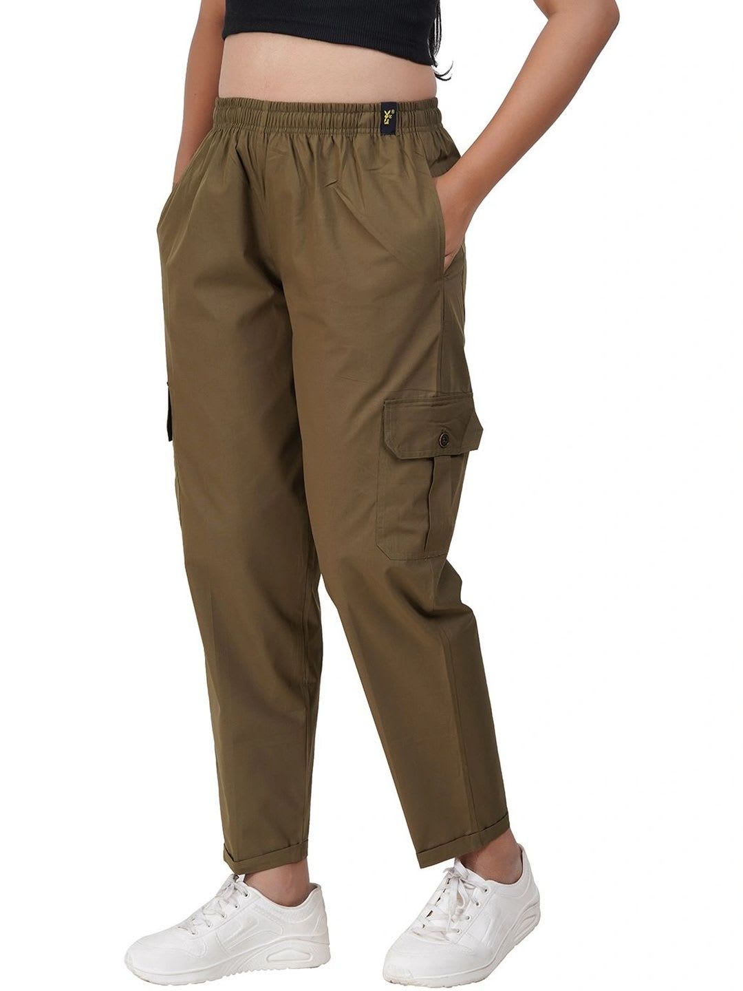Bhappy Co. Women Relaxed Cargos Trousers - default view