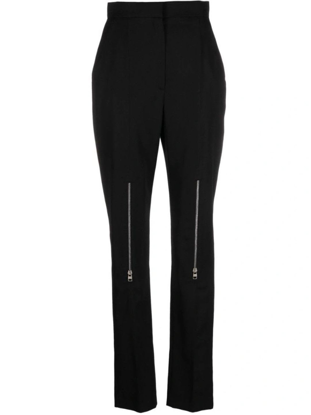Alexander Mcqueen Black Slim Flat Front Pants - default view