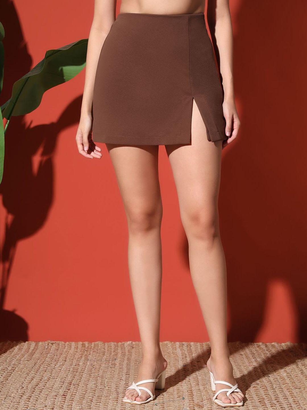 Zastraa Straight Above Knee Mini Skorts - default view