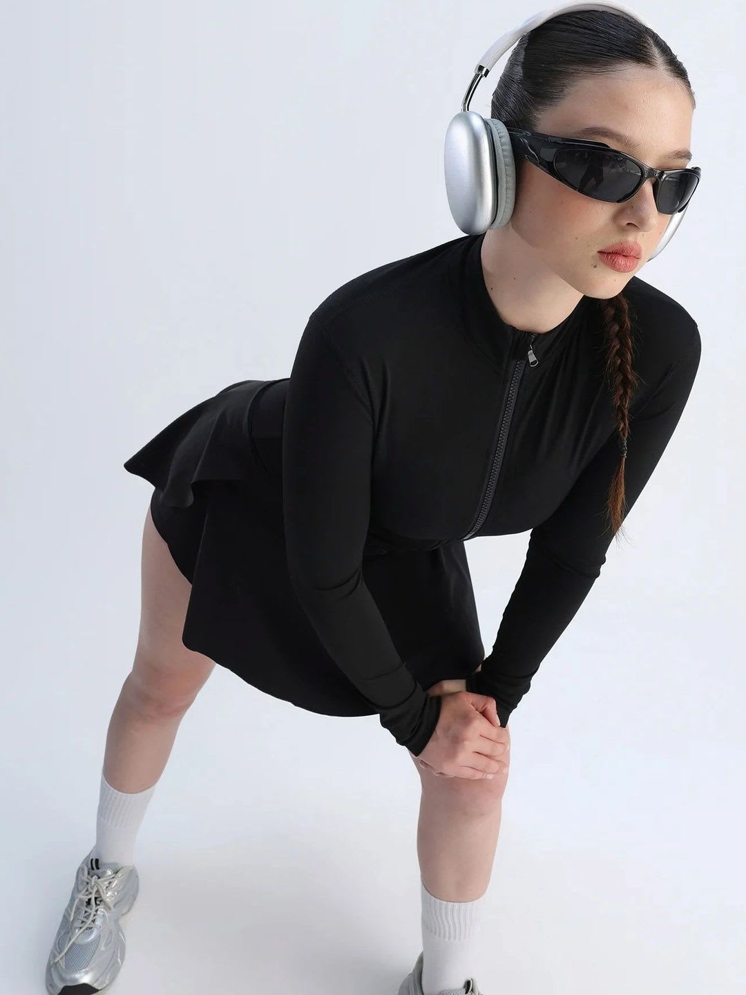 Cava Black Swirl Tennis Skorts - left view