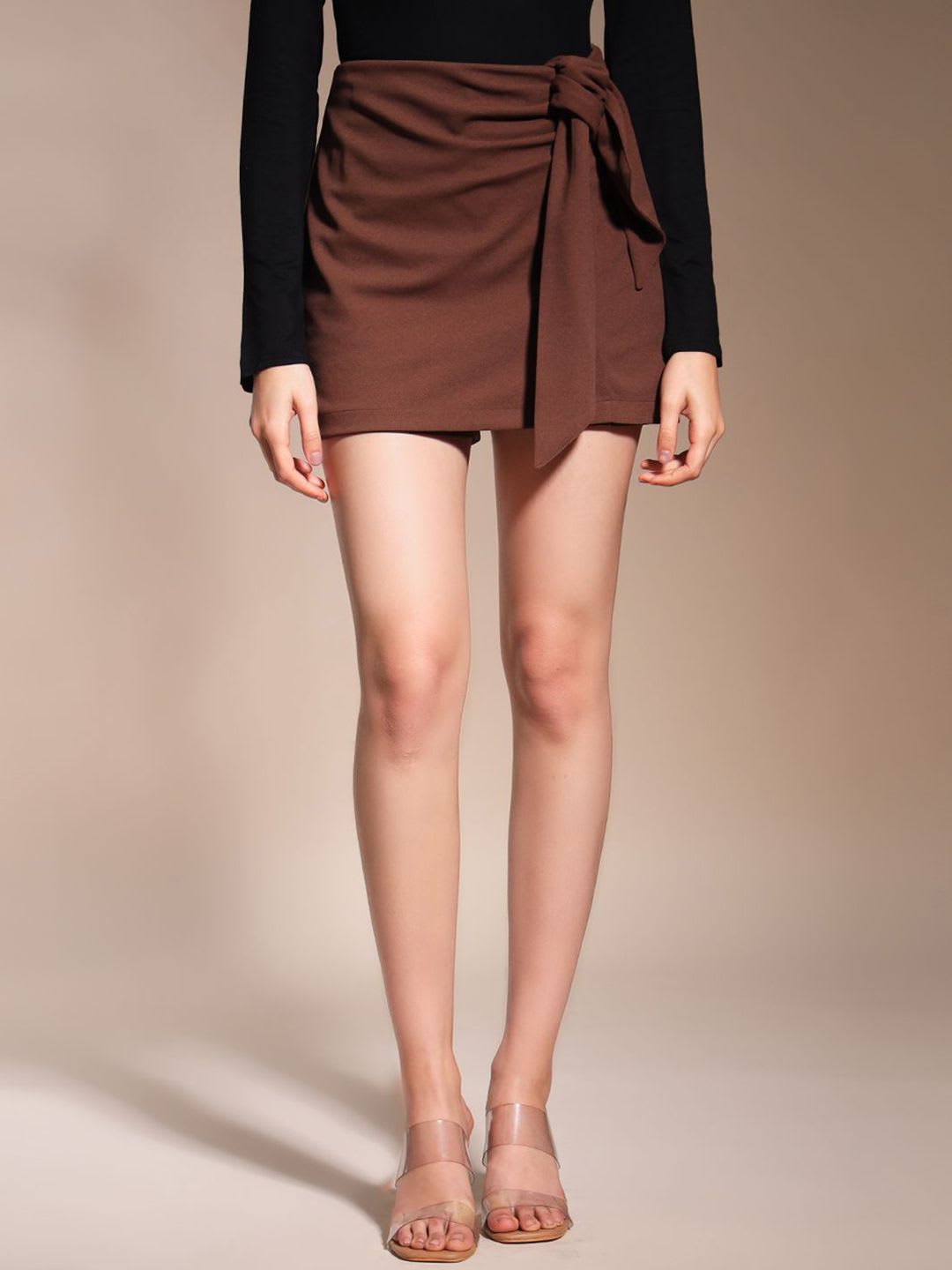 Zastraa Women Mini Skort With Bow - default view