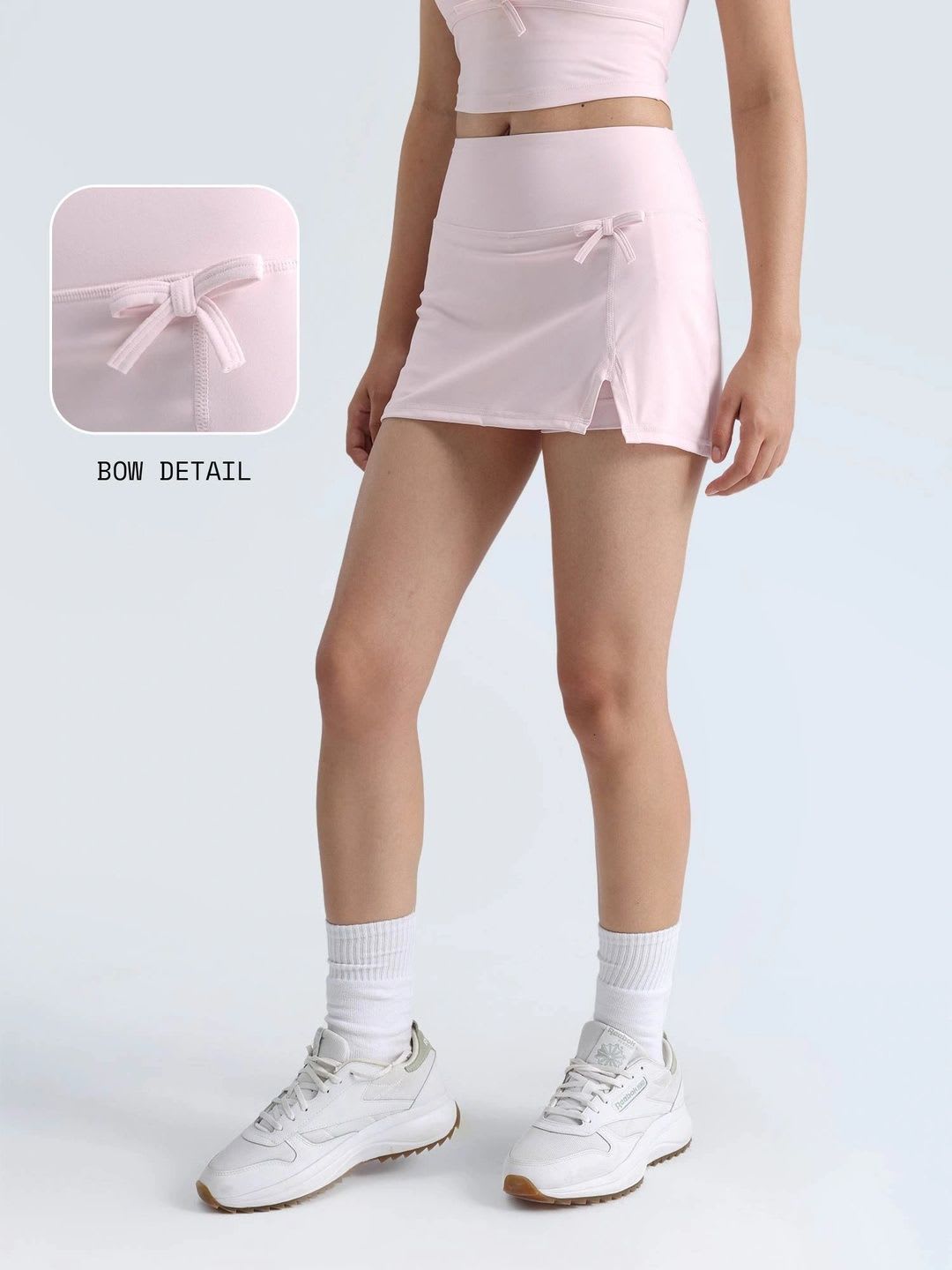 CAVA Women Side Slit Mini Skorts Skirt - back view