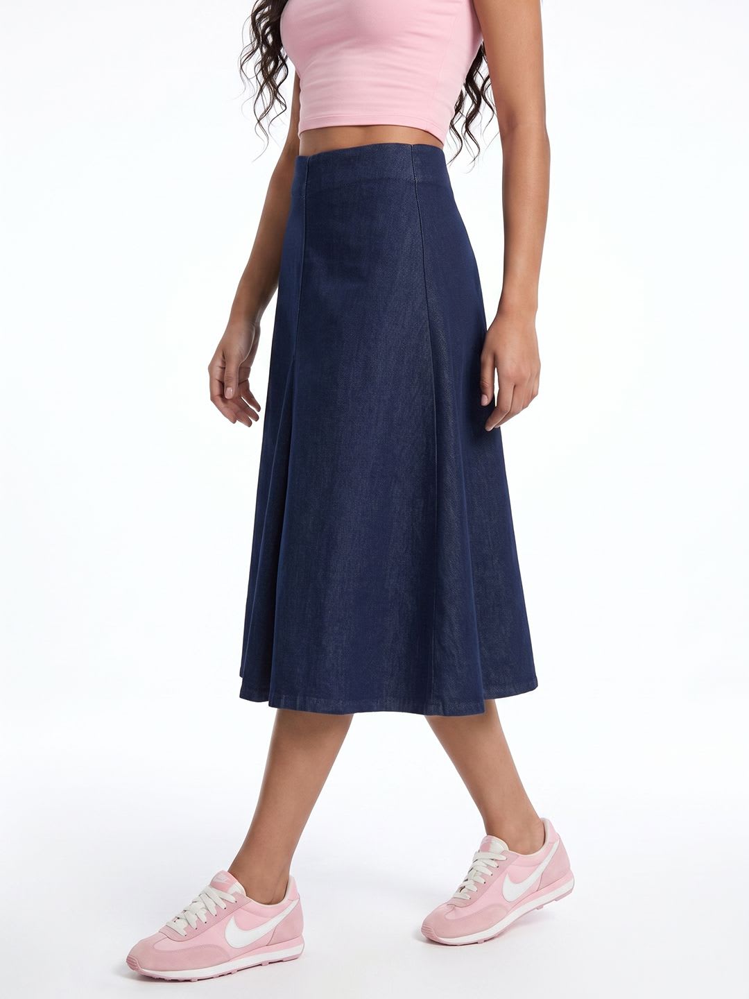 glitchez Women Midi A-Line Skirt - default view