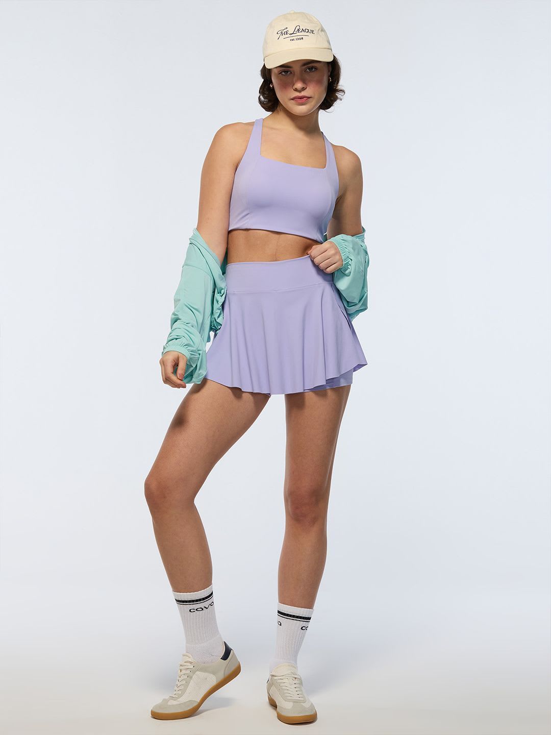 Cava Lilac Swirl Tennis Skort - left view