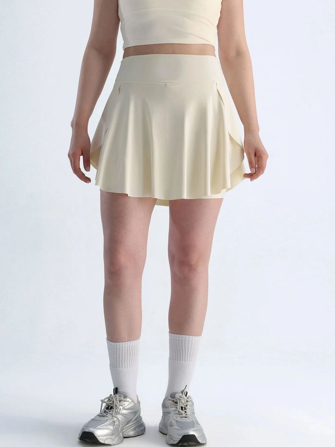CAVA Women Ivory Mini Flared Skirt - left view