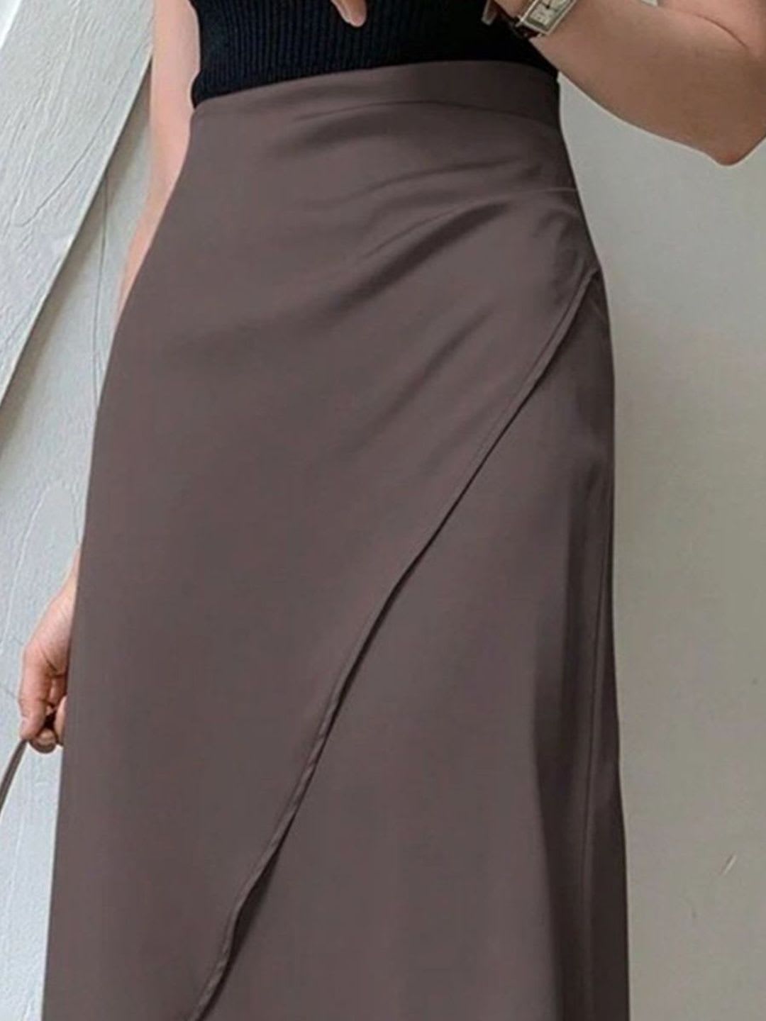 StyleCast x Revolte Wrap Midi Skirts - left view