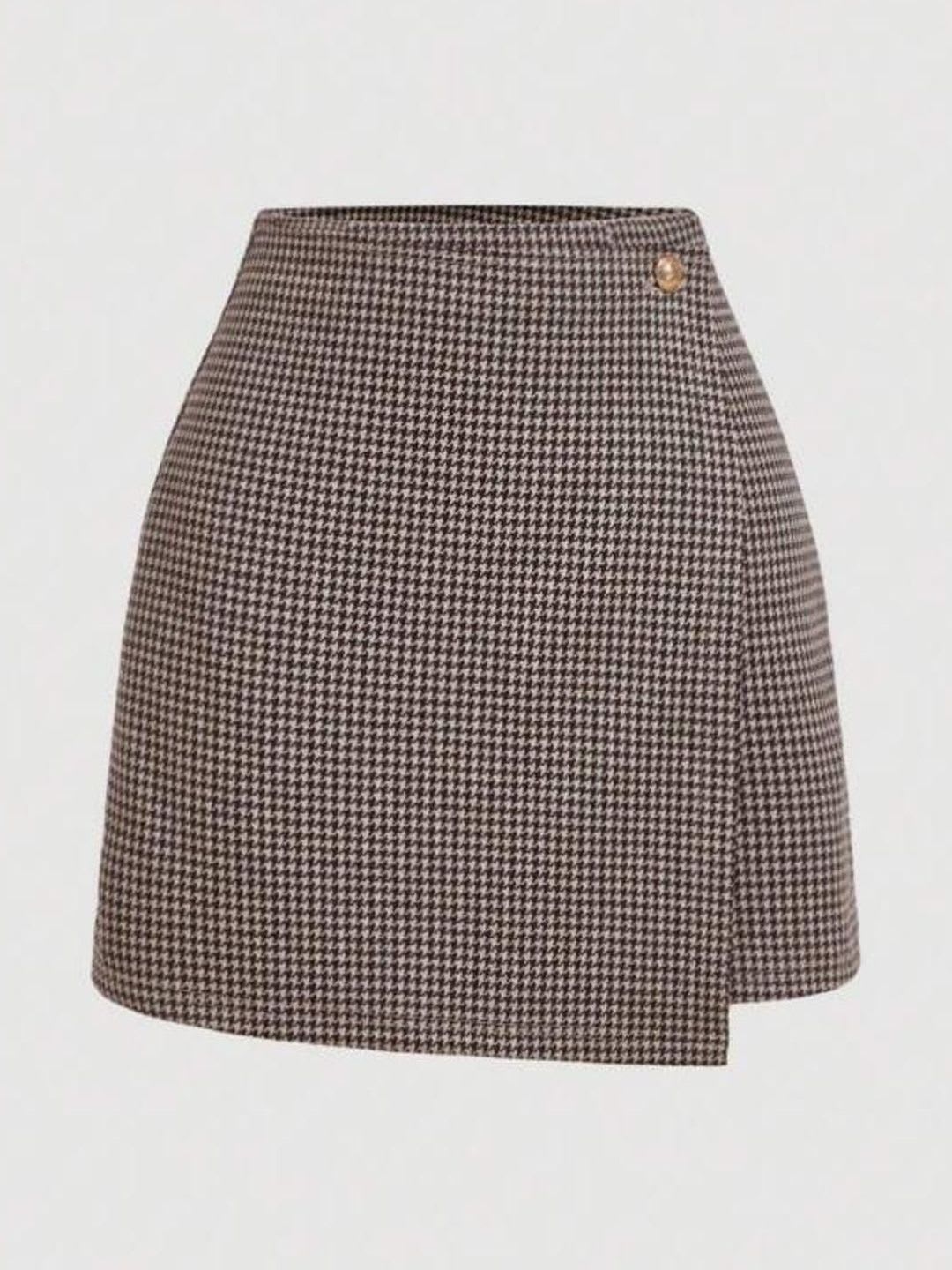 JINJIN FASHION Women Printed High Waisted Wrap Mini Skirts - default view