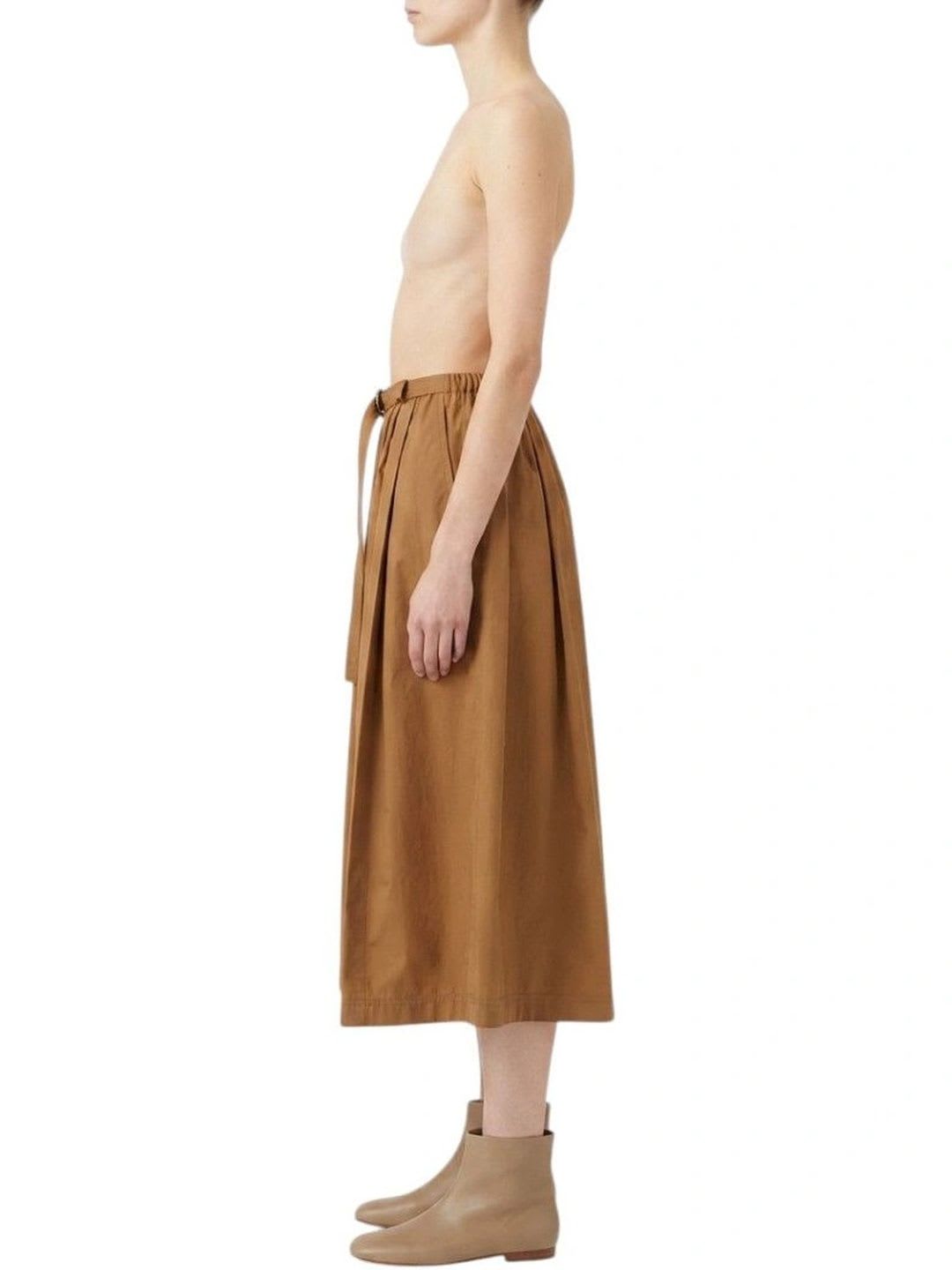 Pinko Women Cotton Midi Flared Skirt - back view