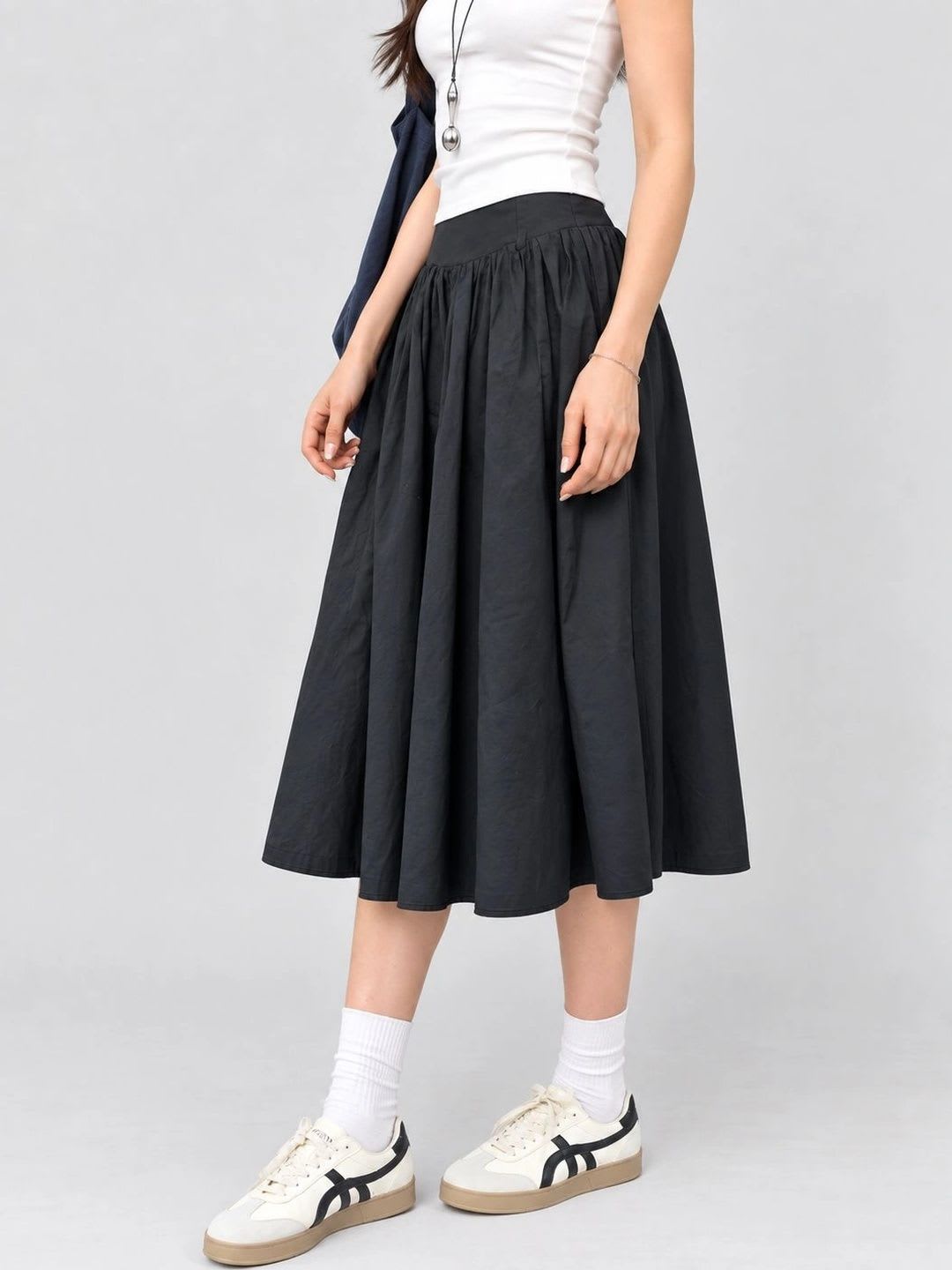 Suo Women Midi Flared Skirt - right view
