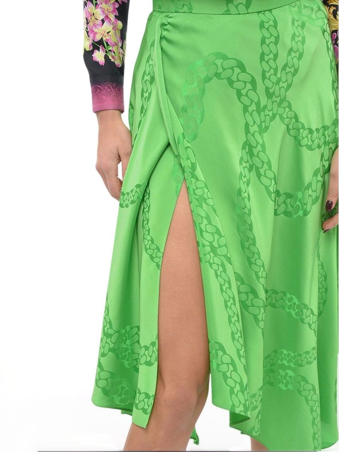 Stella McCartney Women Self Design Sleek Utility Front Slit Midi Wrap Skirt - back view