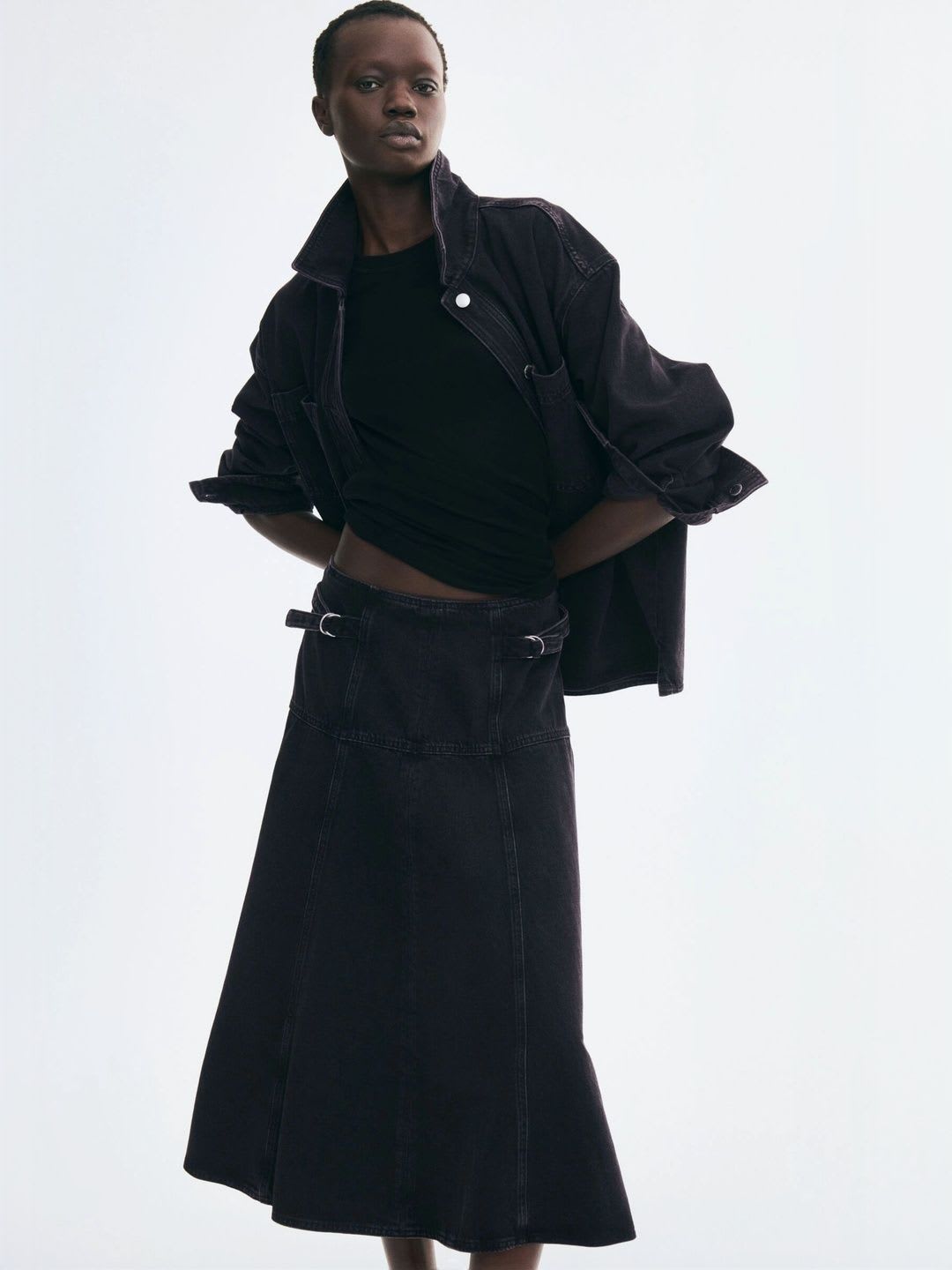 H&M Women Midi A-Line Skirt - default view