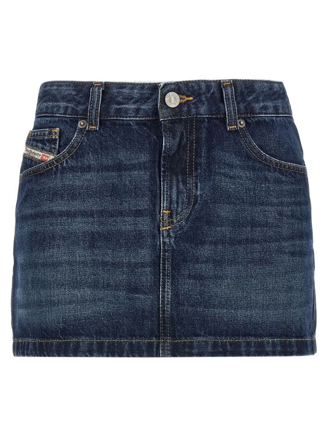DIESEL Women Cotton Mini Straight Skirt - default view