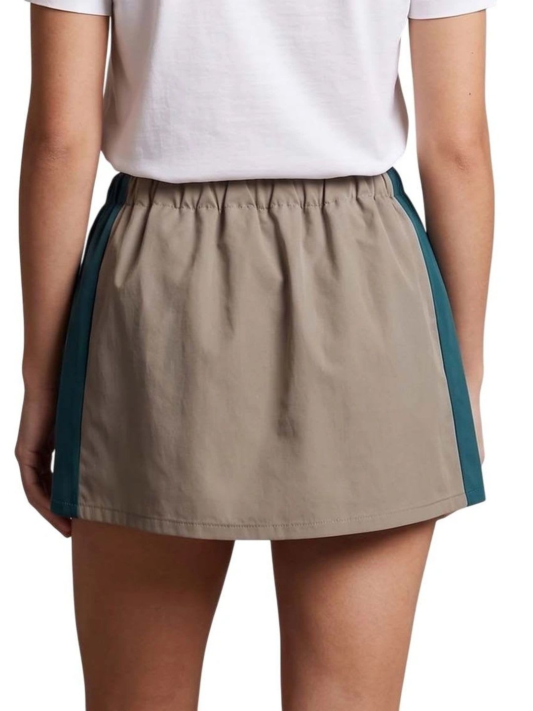 Miu Miu Women Cotton Colourblocked Mini A-Line Skirt - left view