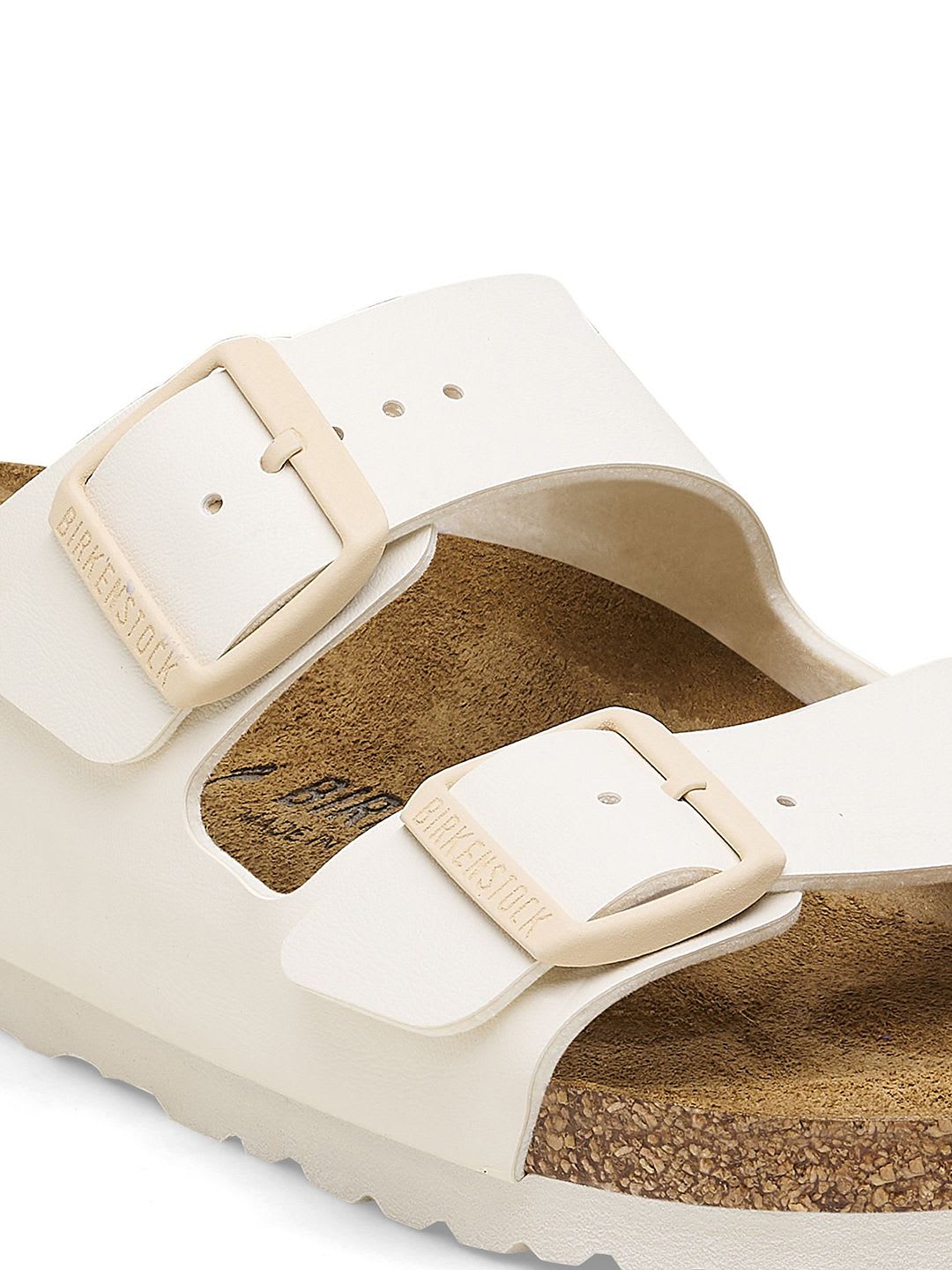 Birkenstock Narrow Width Arizona Open Toe Flats With Buckle Detail - right view