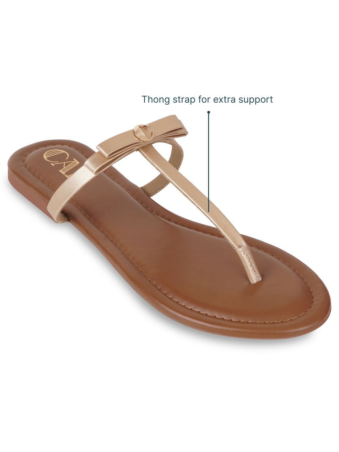 CAI Stella Gold Flats - back view