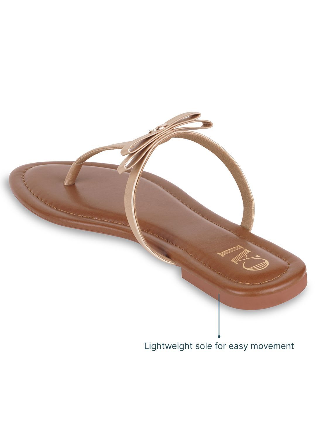 CAI Stella Gold Flats - left view