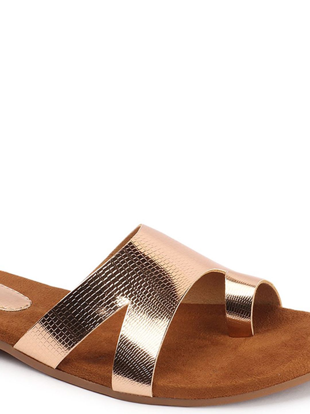 AVIVASTYLE Women Solid Casual One Toe Flats - left view