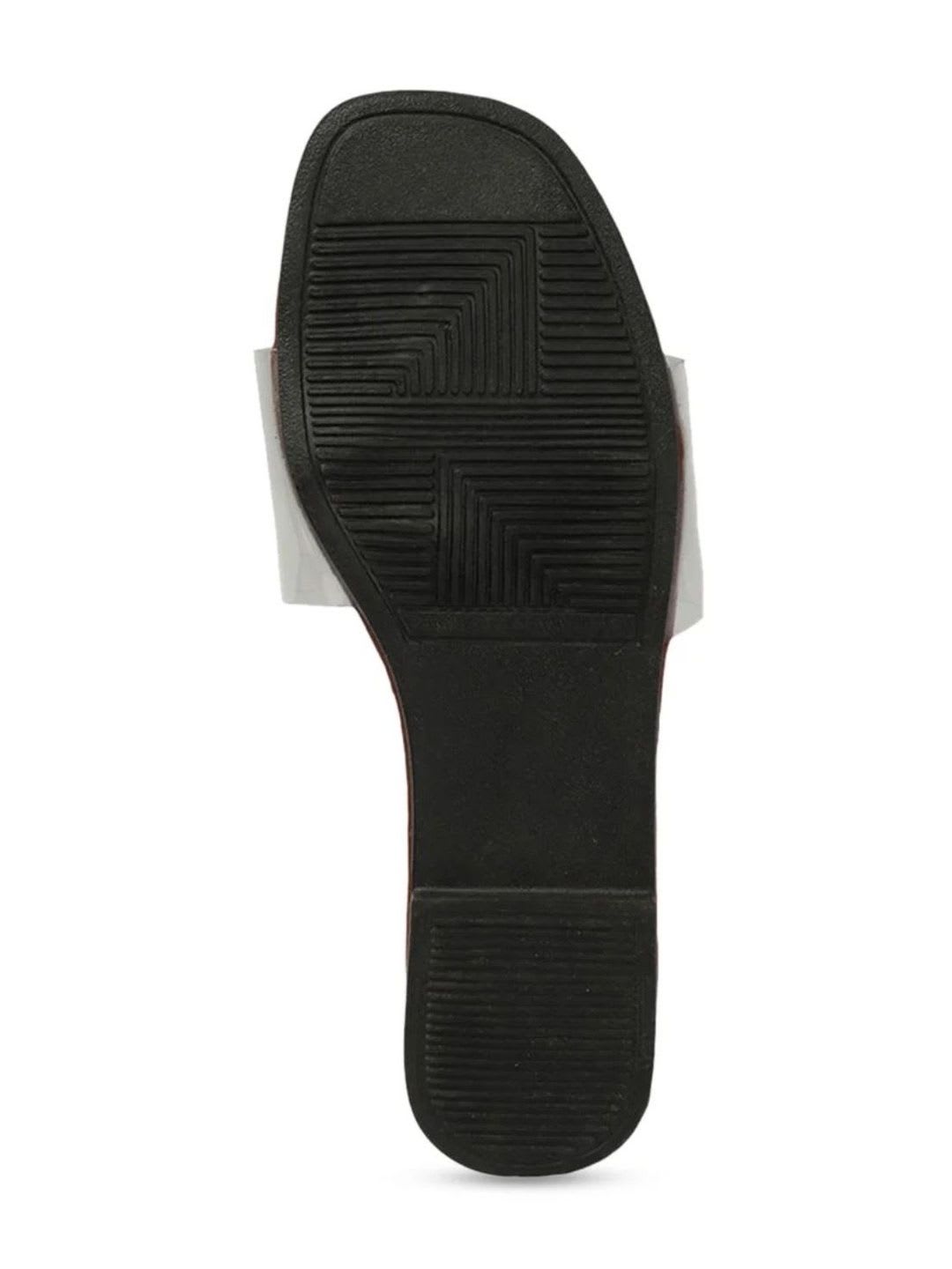 ADIVER Women Open Toe Flats with Bows - right view
