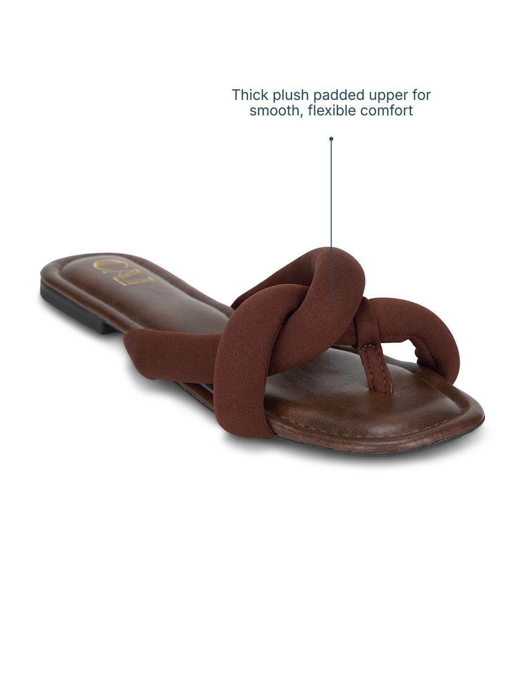 CAI Cloudknot Mocha Flats - back view