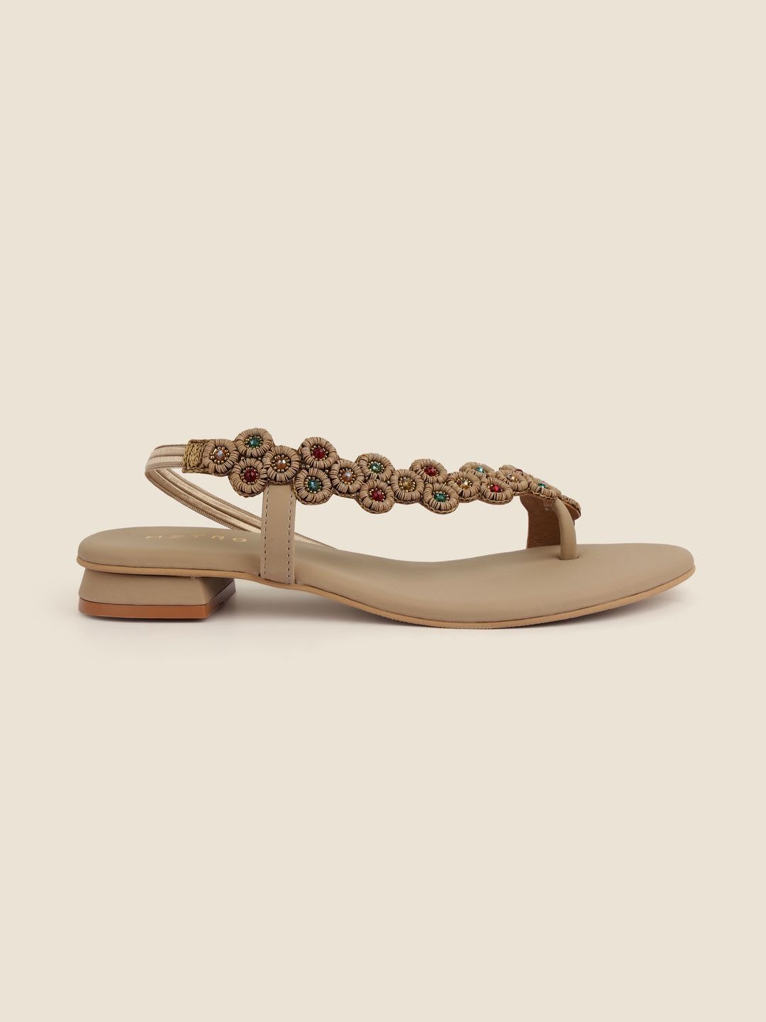 Metro Women Embellished Open Toe Flats - right view