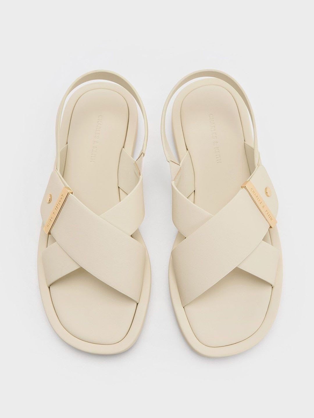 Charles & Keith Audra Crossover Slingback Sandals - left view