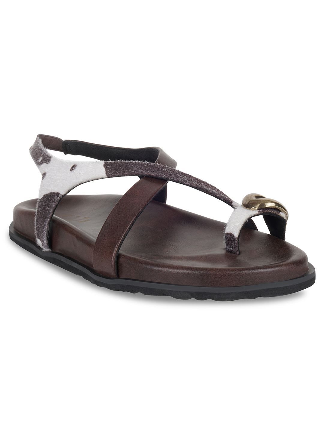 CAI Moo Spot Burgundy Slides - back view