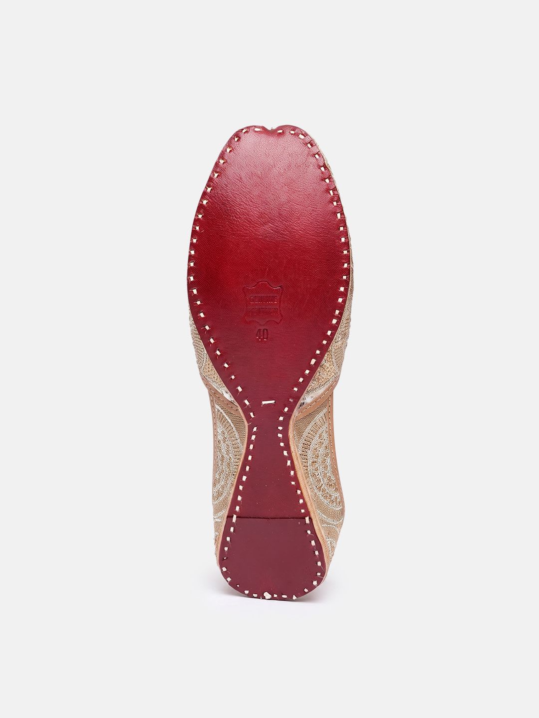 House of Pataudi Women Ethnic Embellished Mojaris Flats - right view