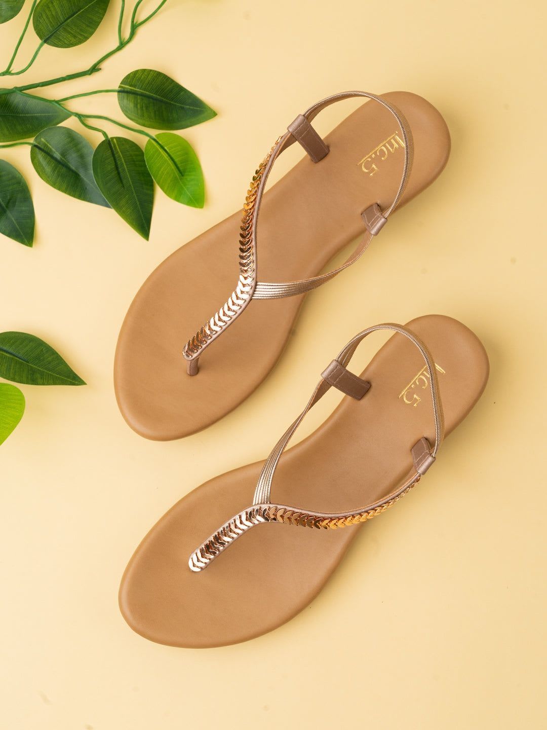 Inc 5 Women Embellished Party T-Strap Flats - default view