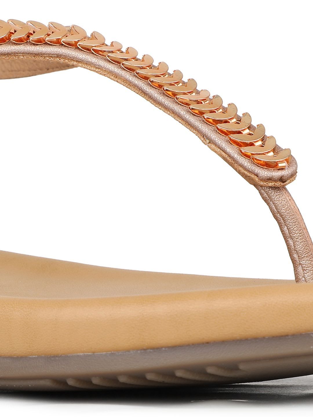 Inc 5 Women Embellished Party T-Strap Flats - left view