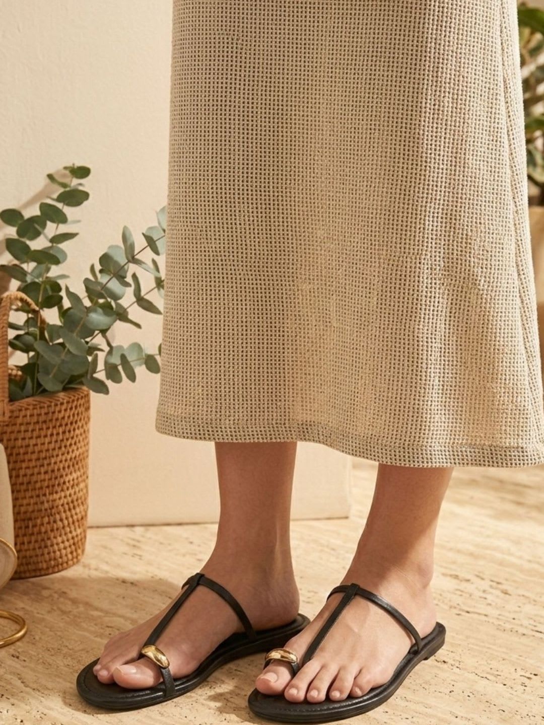CAI Noor Black Flats - default view